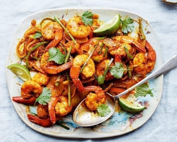 Prawn poppadoms