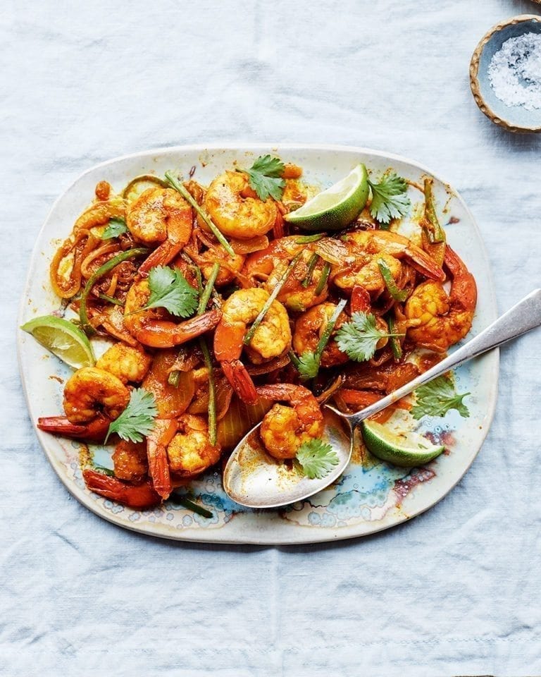 Masala malabar prawns