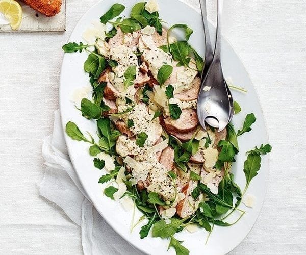 Pickled asparagus tonnato