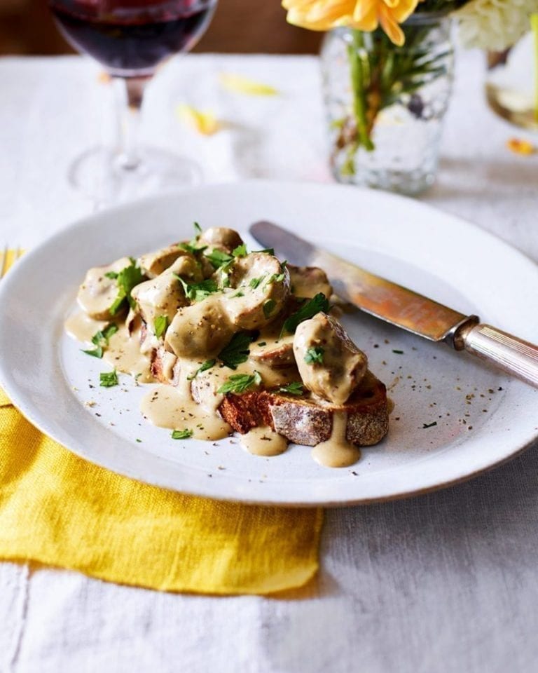 Devilled kidneys with Nordic mustard & Gentleman’s Relish