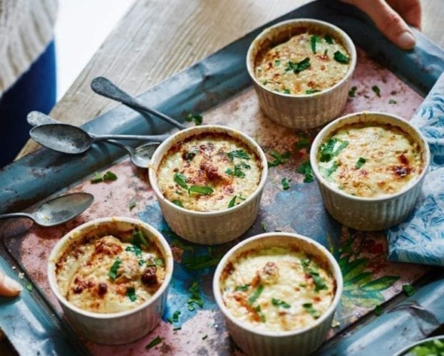 Baked mushrooms