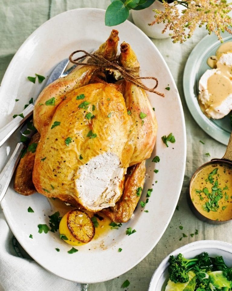 Boursin roast chicken