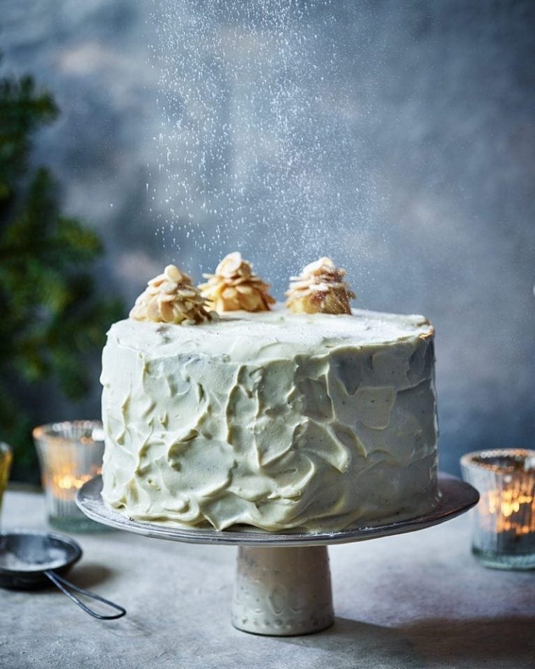 Eggnog layer cake recipe delicious. magazine