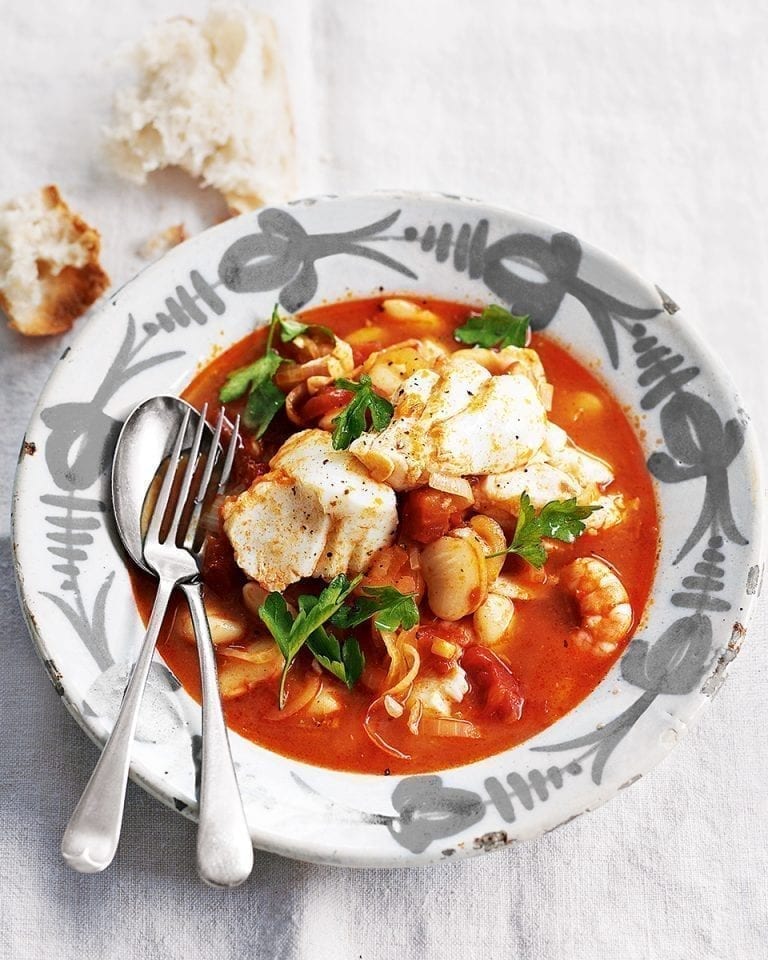 Spanish cod and chorizo stew | delicious. magazine