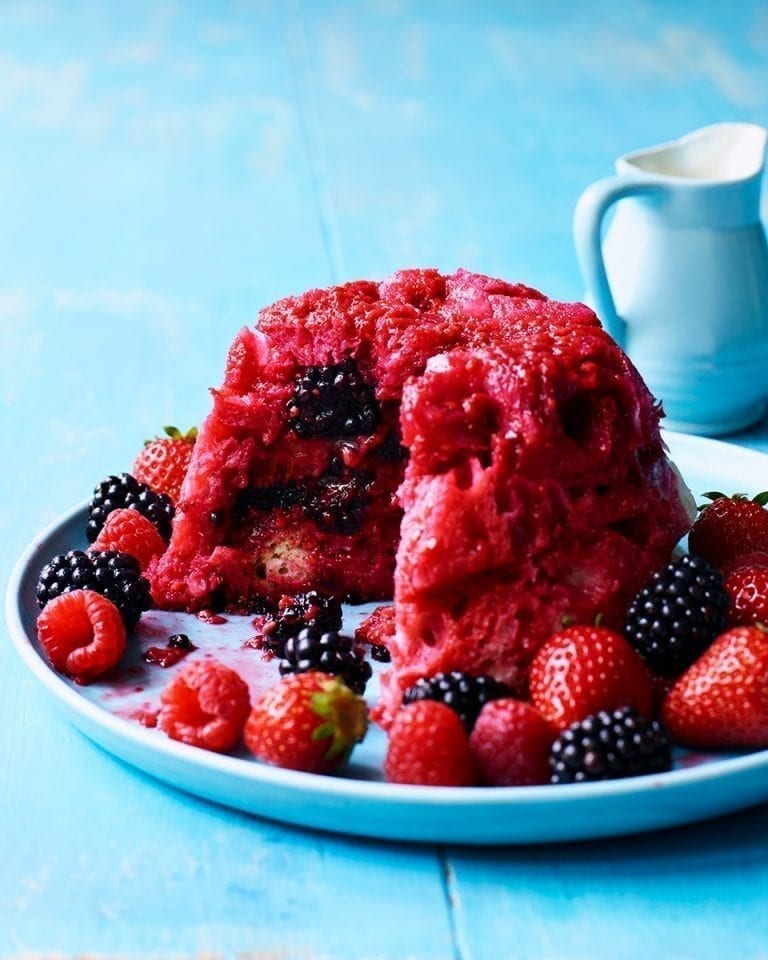 Sourdough summer pudding