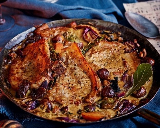 Creamy mustard pork