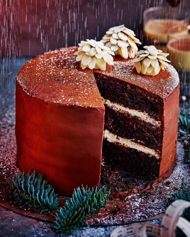 Chocolate Christmas cake