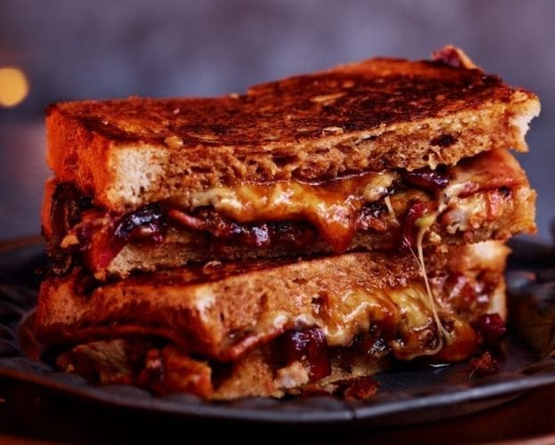 Christmas leftovers turkey toastie