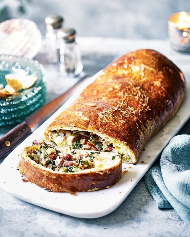 Sausage and taleggio brioche roll recipe delicious. magazine