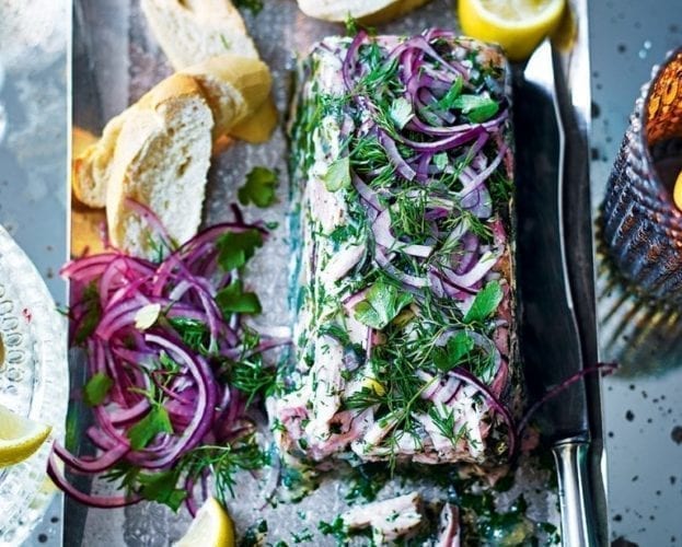 Ham hock terrine with cider