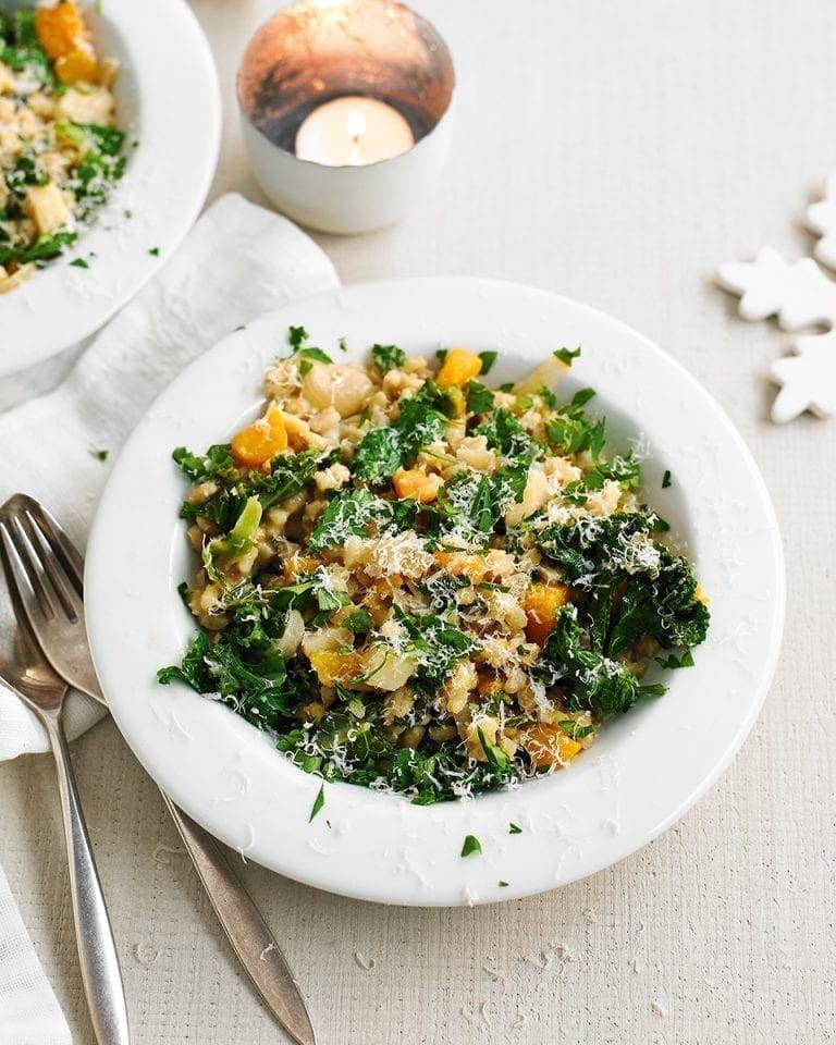 Pearl barley and vegetable stew