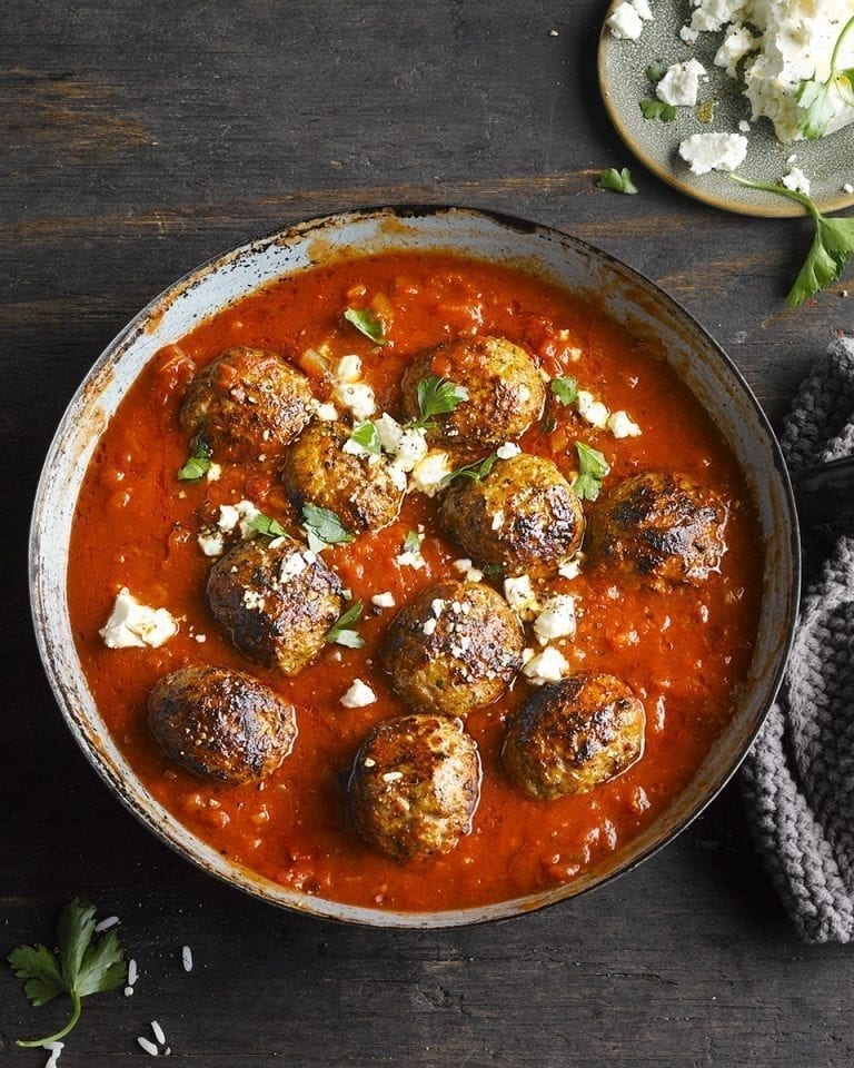 Knorr’s Greek meatballs with feta