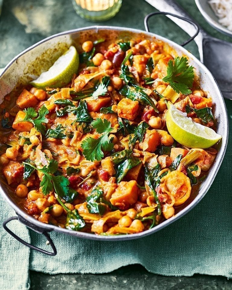 Sweet potato and chickpea curry