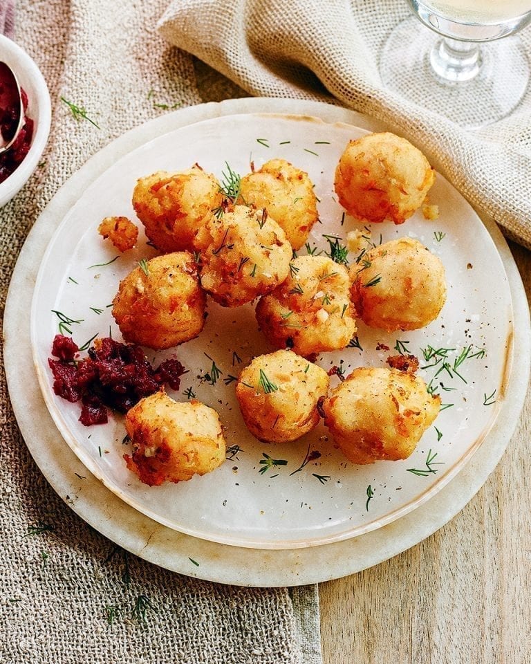 Fried fish balls