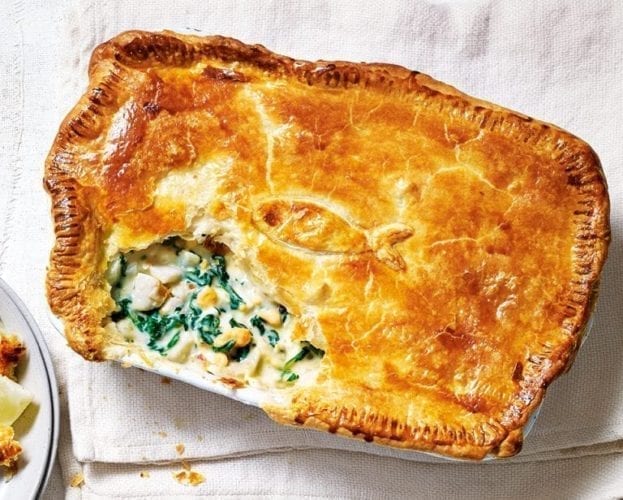 fish pie with puff pastry