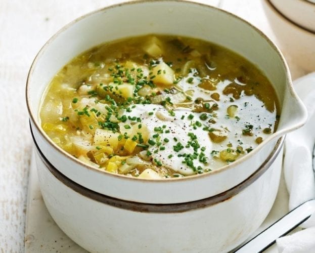 Leek and potato soup