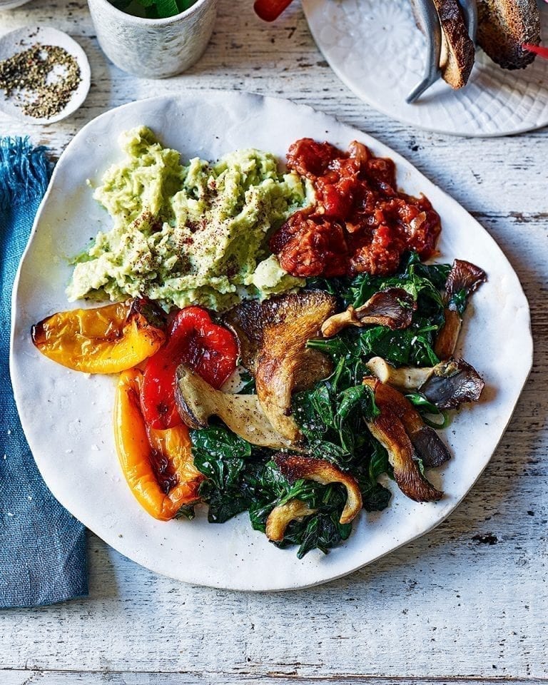 Vegan fry-up