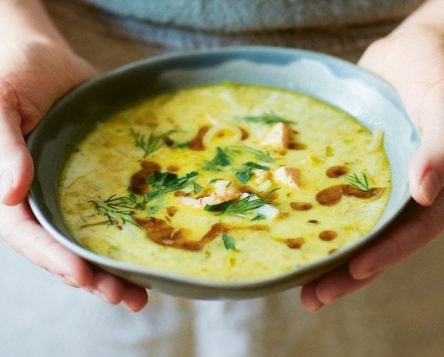 Freezable fish soup