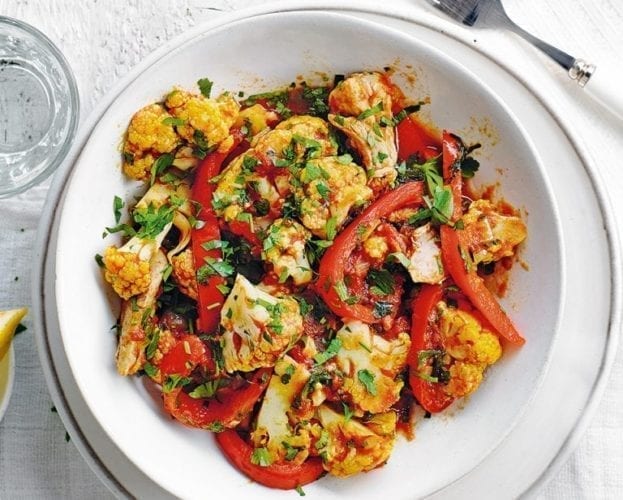 Chicken and potato in pickling spices