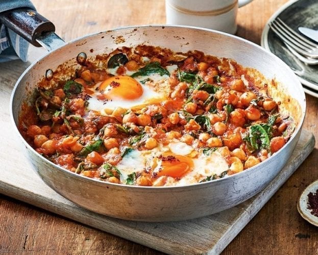 spicy baked eggs