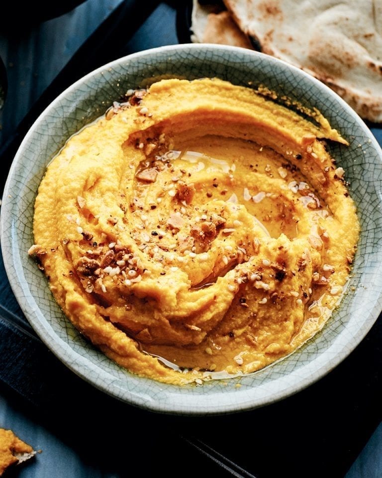 Carrot, butterbean and caraway dip