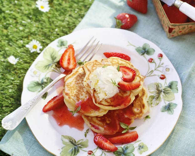 Strawberry pancakes