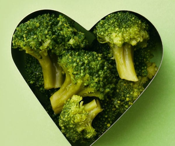 Purple sprouting broccoli and wensleydale tarts