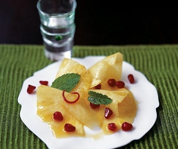 pineapple and passion fruit salad
