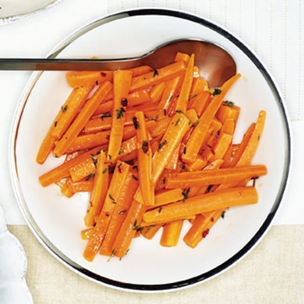 Carrots with thyme and chilli