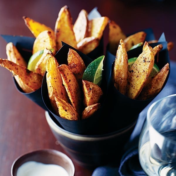 Jamaican spiced potato wedges