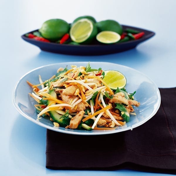 Warm Thai chicken salad