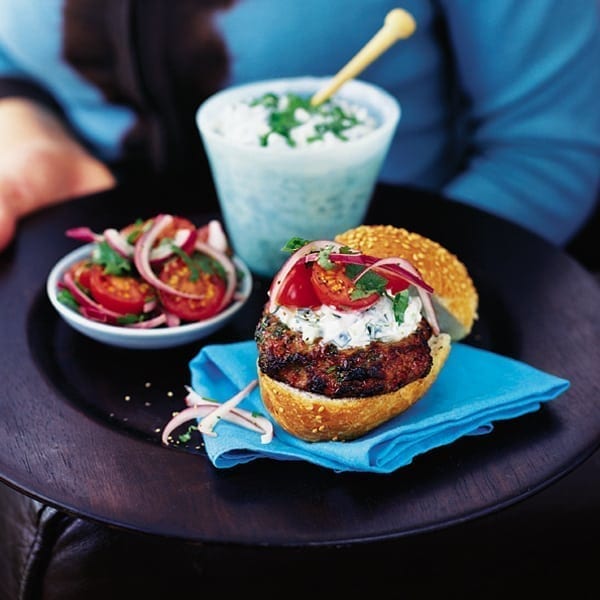 Tzatziki turkey burgers