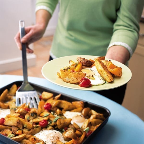 Spiced potato bake