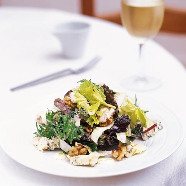 Stilton, walnut and chicory salad