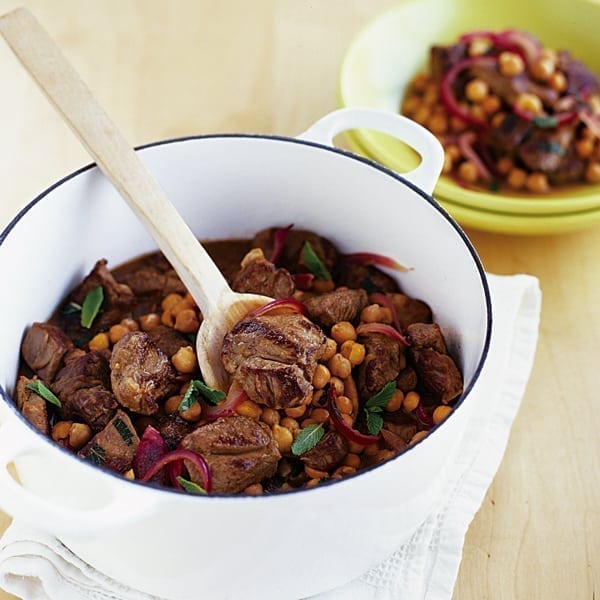 Spiced lamb with chickpeas