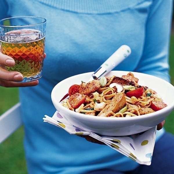 Honey and orange chicken stir-fry