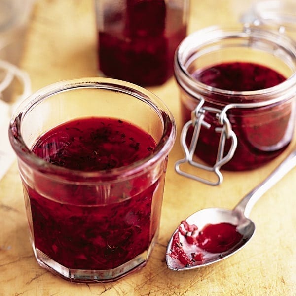 Beetroot and mint jelly