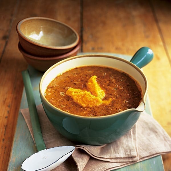 Dhal soup with pumpkin