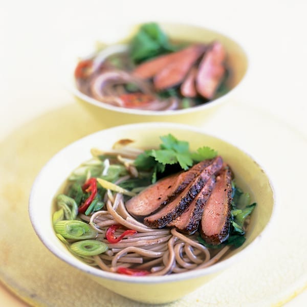 Five-spice duck and ginger noodle soup