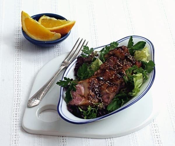Sticky marmalade duck