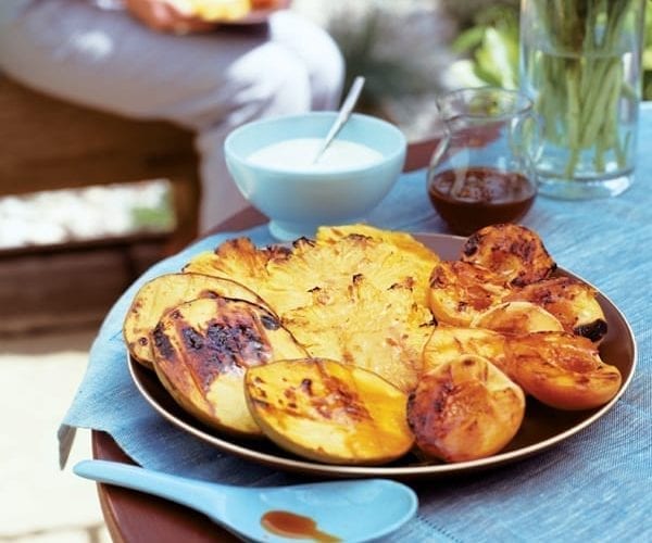 Chargrilled tropical fruits