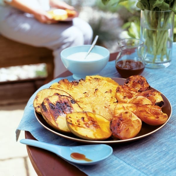 Chargrilled tropical fruits