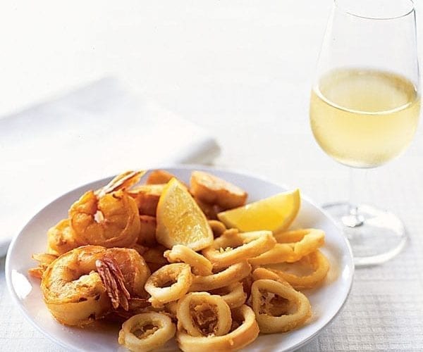 Battered squid