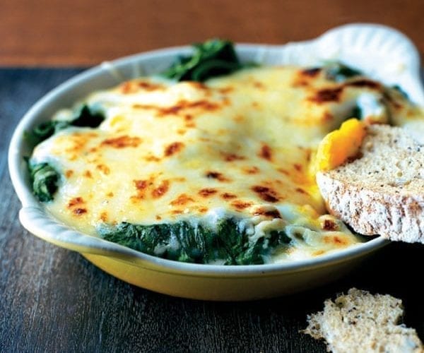 Poached eggs Florentine