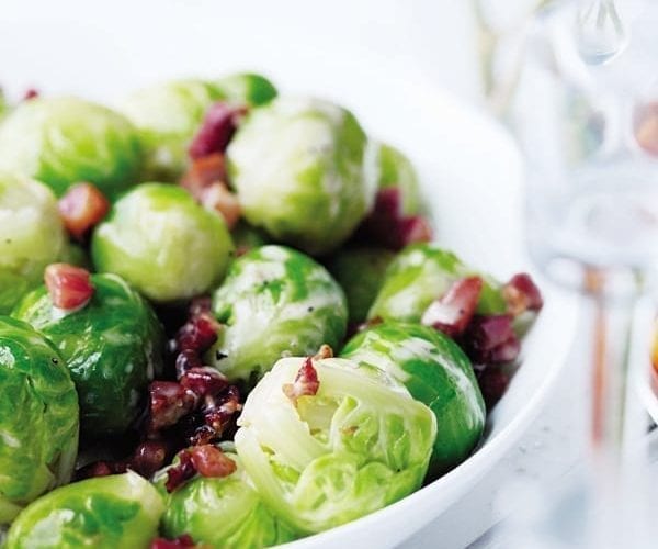 Middle Eastern-style brussels sprout salad