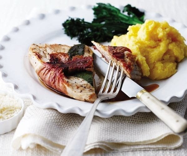 Quick chicken saltimbocca