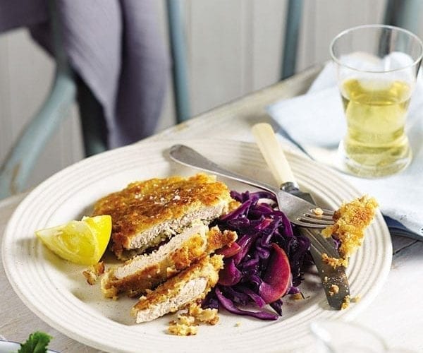 Chicken piccata al limone (chicken escalopes with lemon)