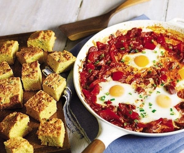Cornbread toad in the hole