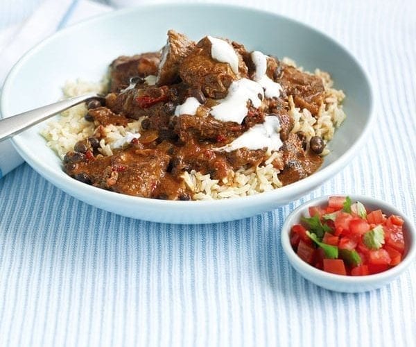 Spicy steak and black bean chilli