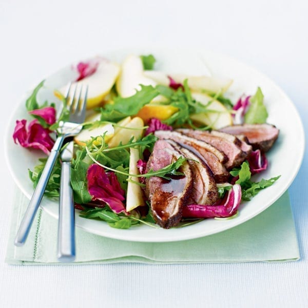 Duck and pear salad